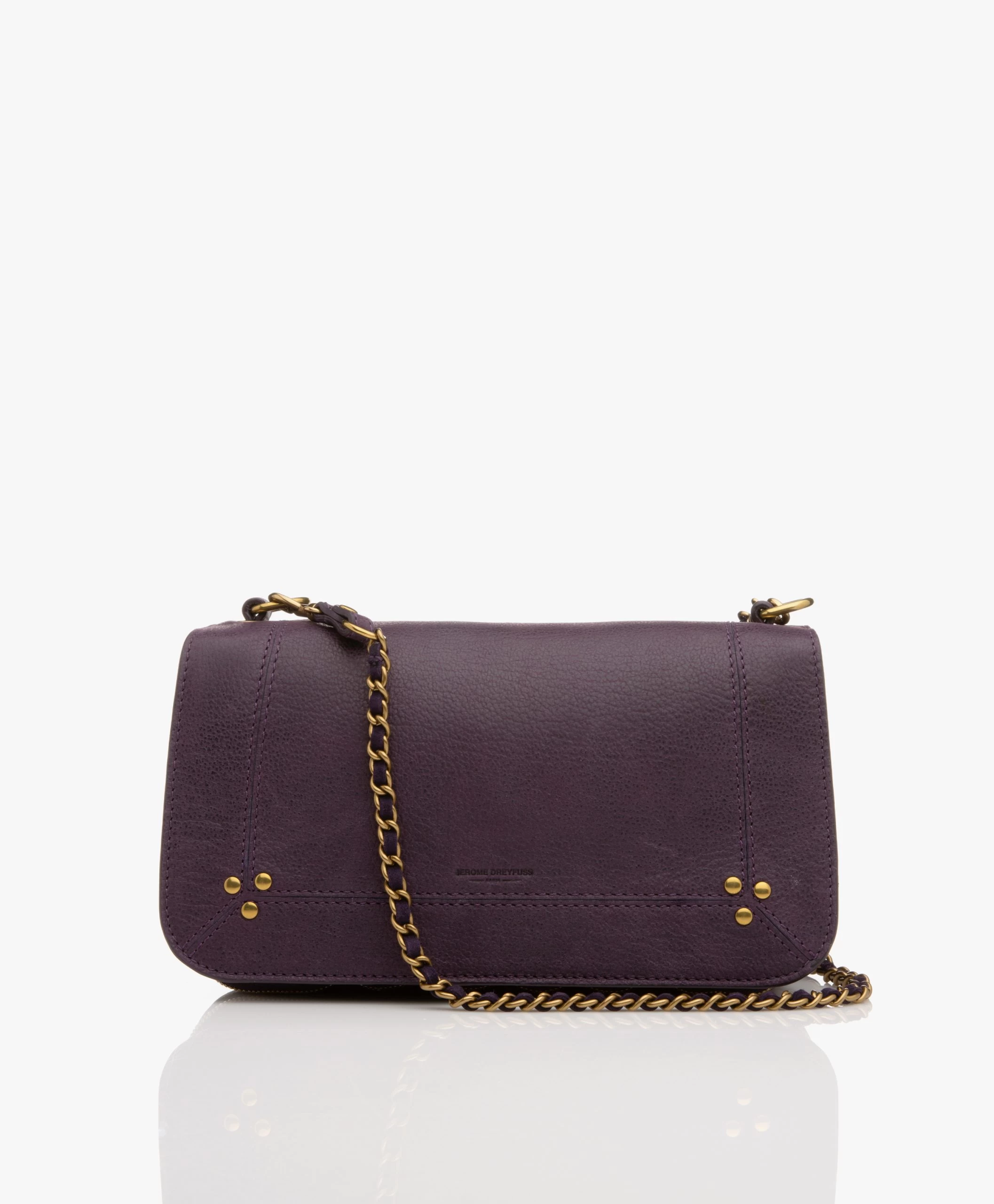 Jérôme Dreyfuss Jerome Dreyfuss Bobi Schouder/Cross-Body Tas In Geitenleer - Noircie Violet 3 Jérôme Dreyfuss Jerome Dreyfuss Bobi Schouder/Cross-Body Tas In Geitenleer - Noircie Violet