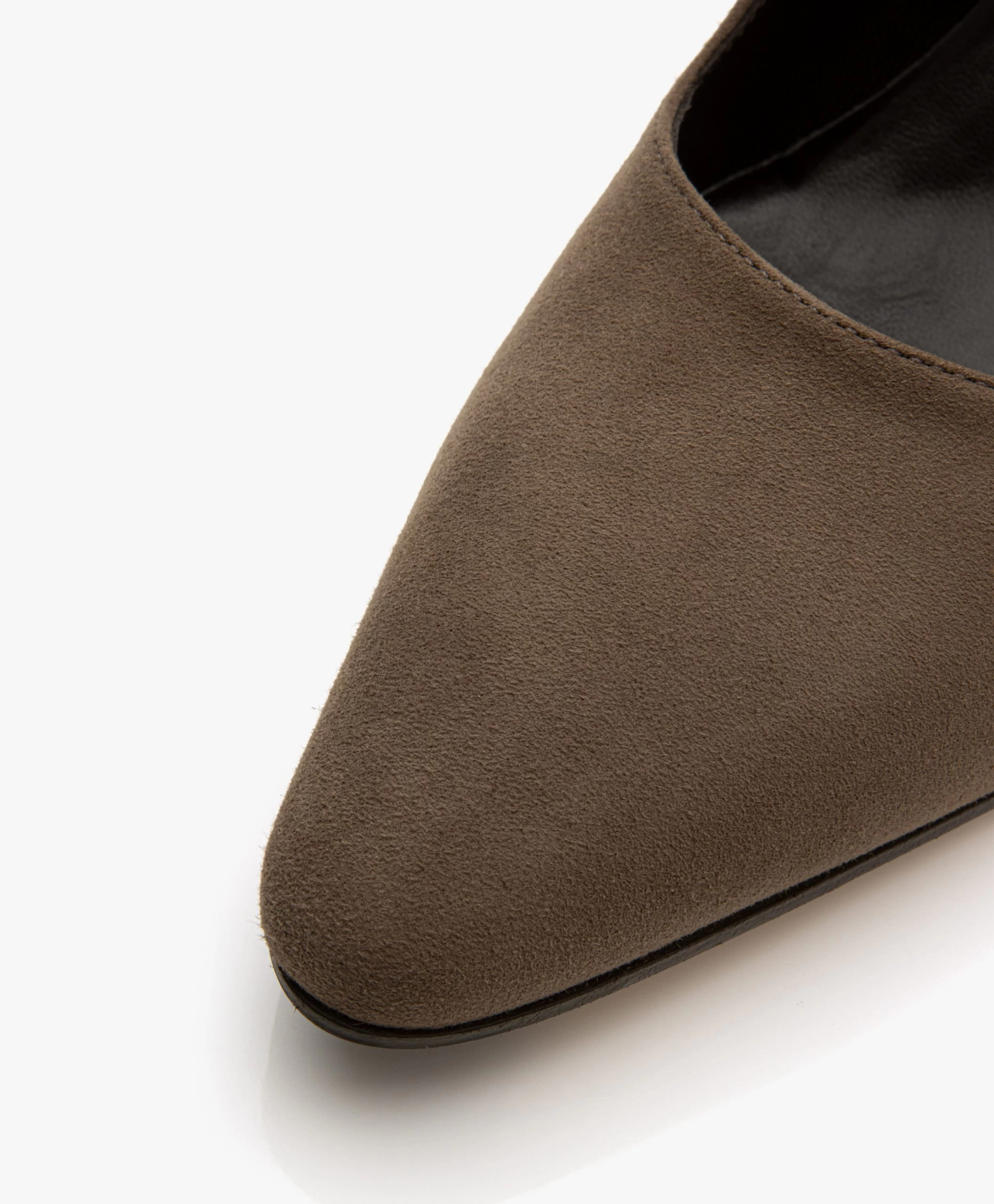 Panara Suède Pumps - Taupe 4 Panara Suède Pumps - Taupe - Afbeelding 2