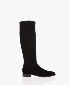 Panara Kniehoge Stretch Laarzen - Zwart