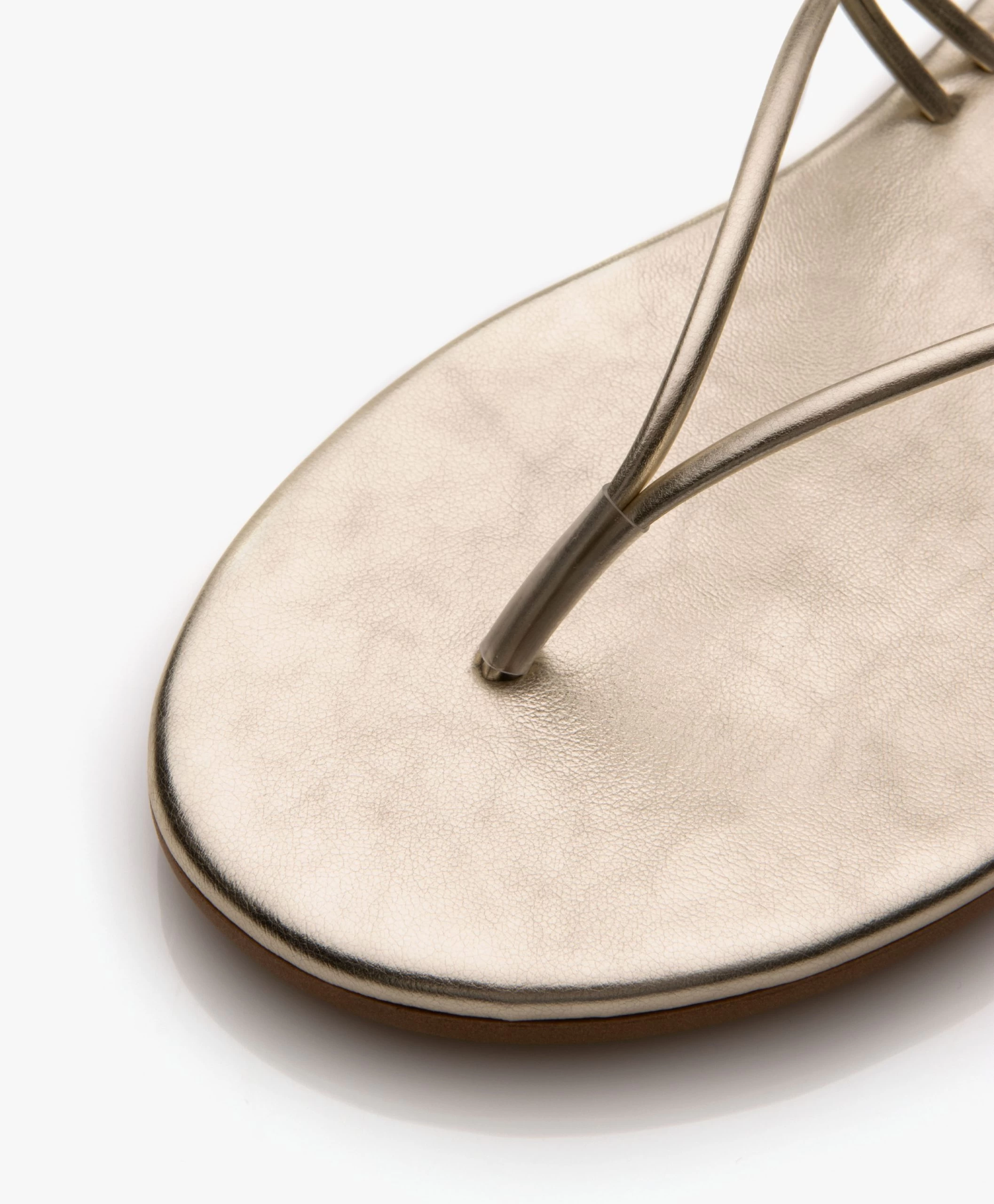 Ancient Greek E Leren Teensandalen - Platinum 5 Ancient Greek E Leren Teensandalen - Platinum - Afbeelding 3