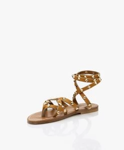 K. Jacques St. Tropez Zenobiepyr Leren Stud Sandalen - Camel 17 K. Jacques St. Tropez Zenobiepyr Leren Stud Sandalen - Camel -Boetiek Modewinkel 0efc668c 420a 4cfc b484 9e27e78c2218 06