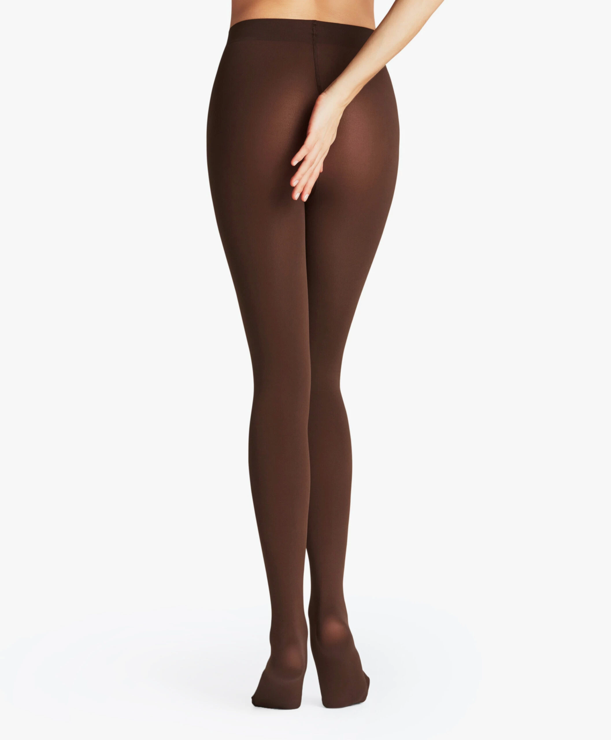 Falke Pure Matt 100 Panty - Donkerbruin 4 Falke Pure Matt 100 Panty - Donkerbruin - Afbeelding 2