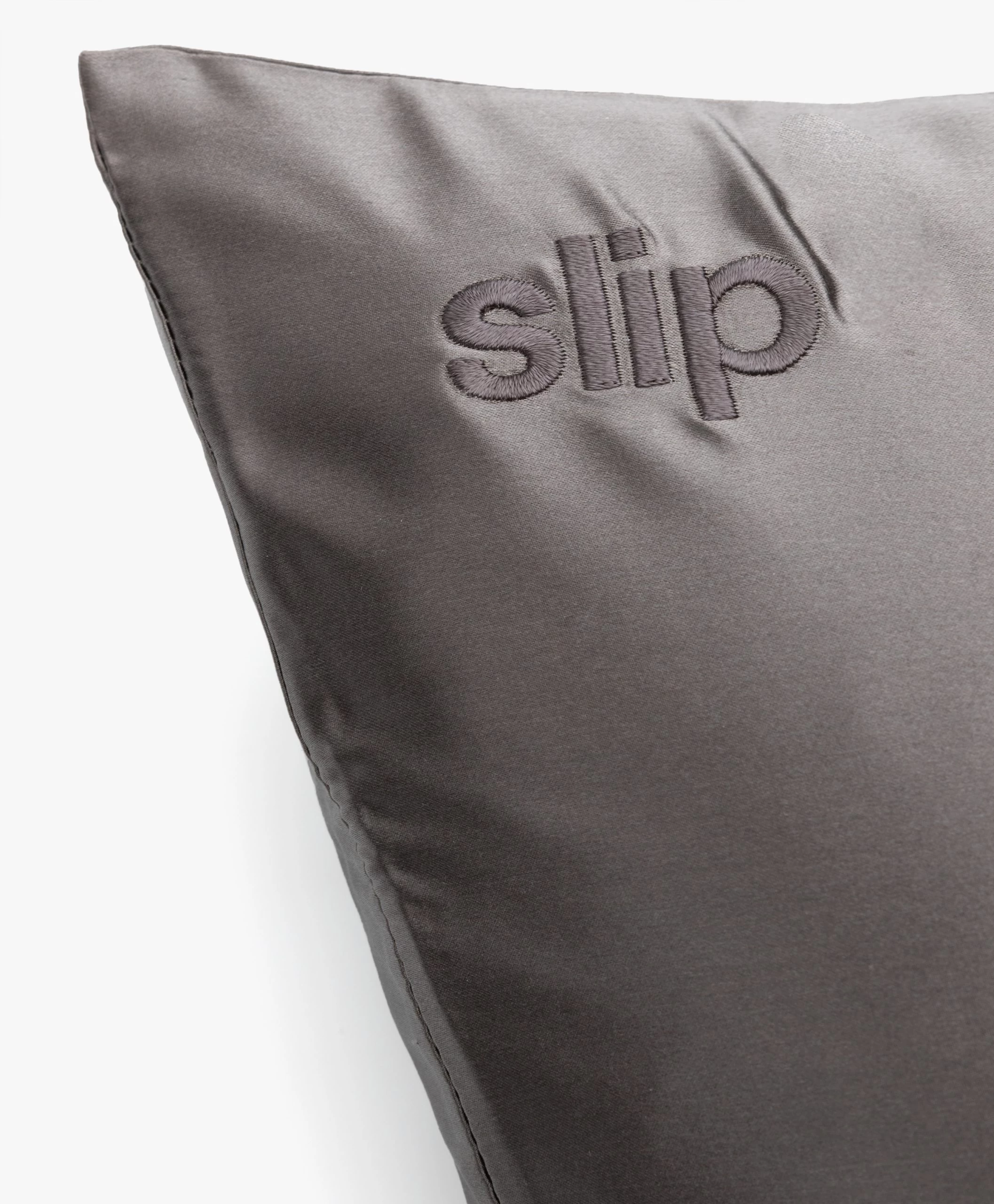 Slip™ Mulberry Zijden Kussensloop - Charcoal 4 Slip™ Mulberry Zijden Kussensloop - Charcoal - Afbeelding 2
