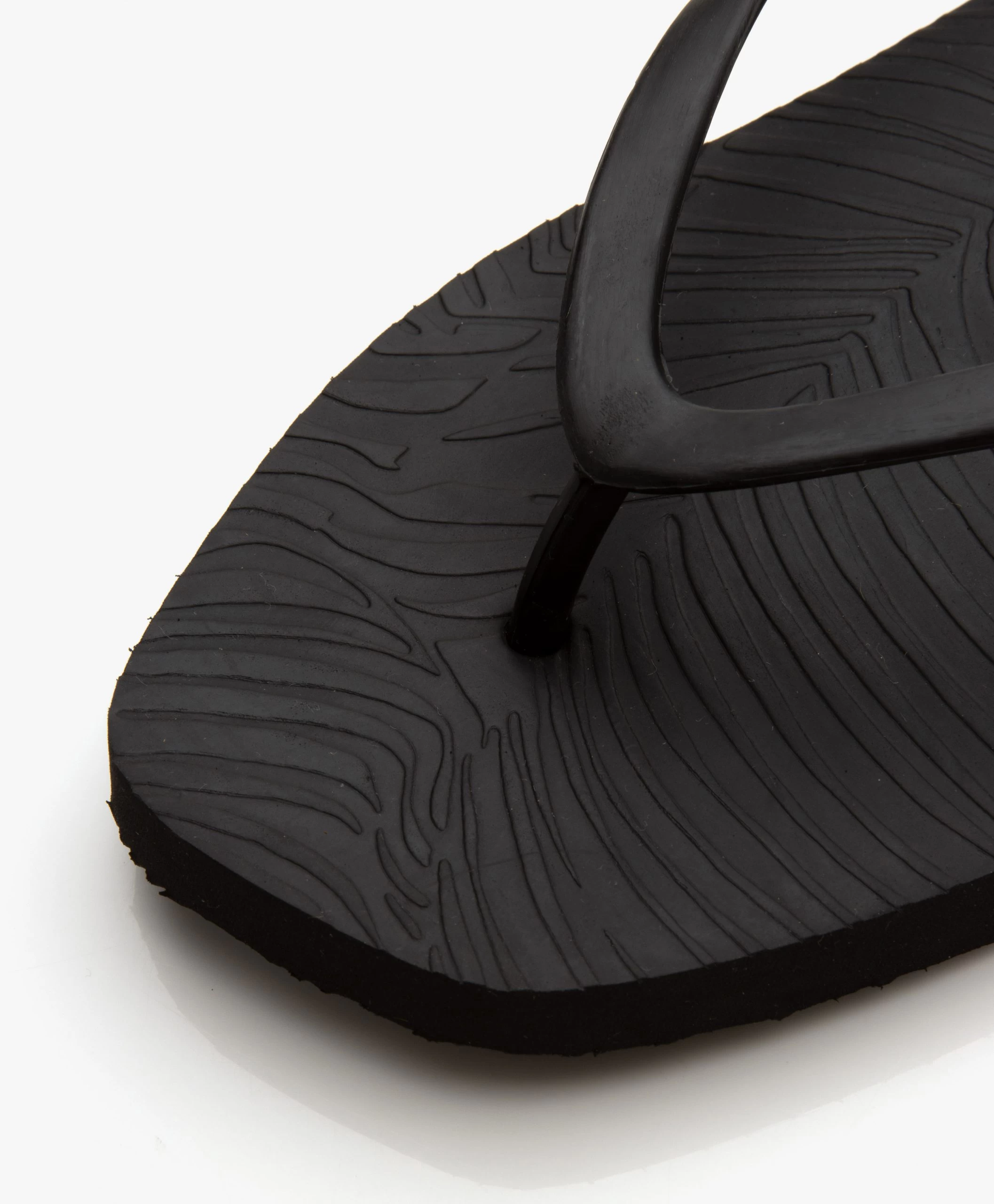 Sleepers Tapered Teenslippers Van Natuurlijk Rubber - Zwart 5 Sleepers Tapered Teenslippers Van Natuurlijk Rubber - Zwart - Afbeelding 3