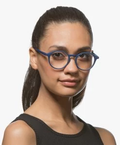 Izipizi Reading #D Leesbril - Navy Blue Soft -Boetiek Modewinkel 180424 izipizi d leesbril rond montuur navy blue soft 02