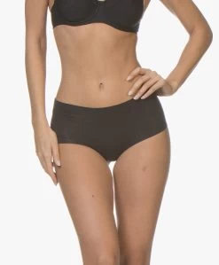 Hanro Invisible Cotton Maxi Slip - Zwart -Boetiek Modewinkel 181220 HANRO Invisible Cotton Maxi Slip Zwart 06