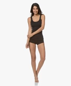 Hanro Cotton Seamless Tanktop - Zwart 24 Hanro Cotton Seamless Tanktop - Zwart -Boetiek Modewinkel 190404 Hanro Tank Top Cotton Seamless Black 148