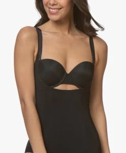 Spanx® Oncore Open-Bust Bodysuit - Zwart -Boetiek Modewinkel 190404 SPANX OnCore Open Bust Bodysuit Zwart 24