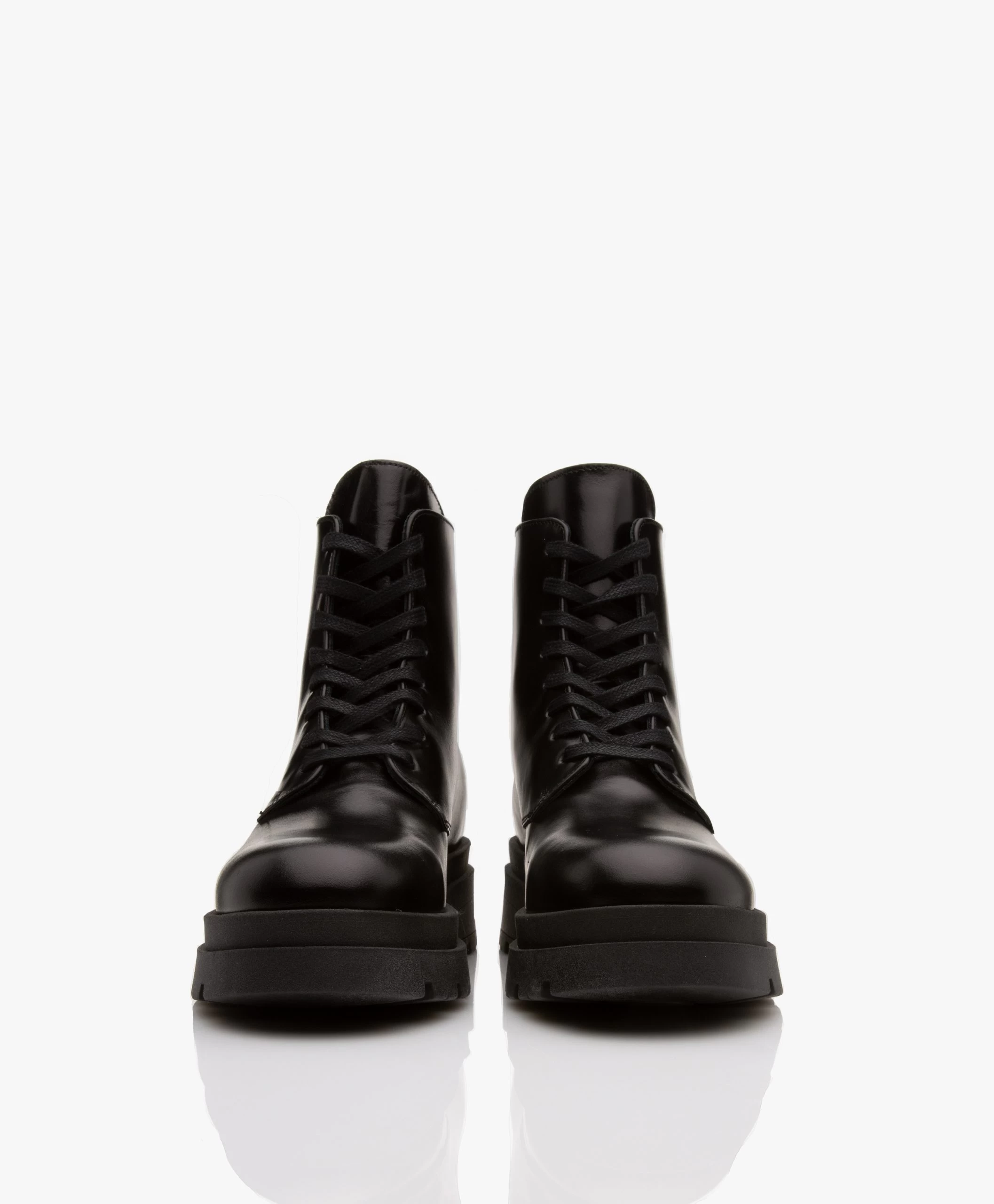 Anine Bing Luc Leren Combat Veterlaarzen - Zwart 9 Anine Bing Luc Leren Combat Veterlaarzen - Zwart - Afbeelding 7