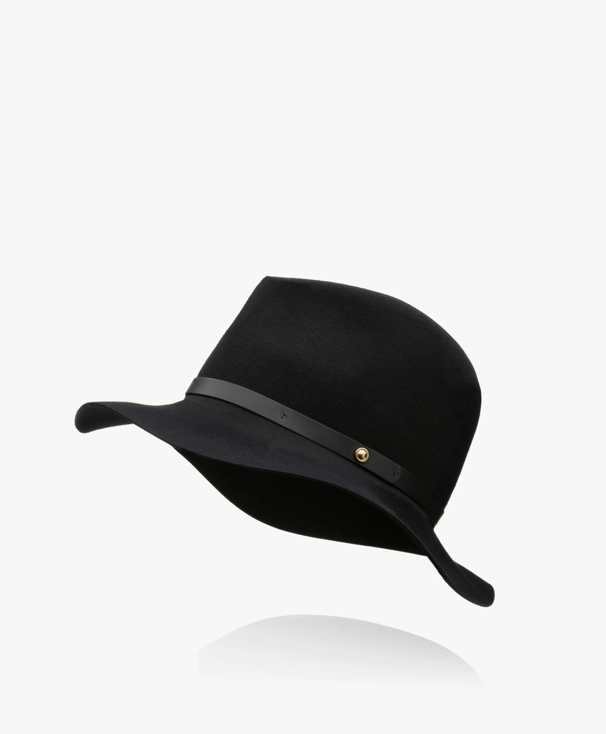 Rag & Bone Floppy Brim Fedora Hoed - Zwart 3 Rag & Bone Floppy Brim Fedora Hoed - Zwart