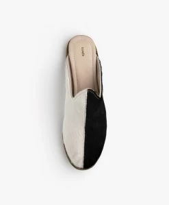 Surée Hairy Leren Two-Tone Mules - Pierrot -Boetiek Modewinkel 1d0abe75 89f0 470e 8458 3763cbfc18d2