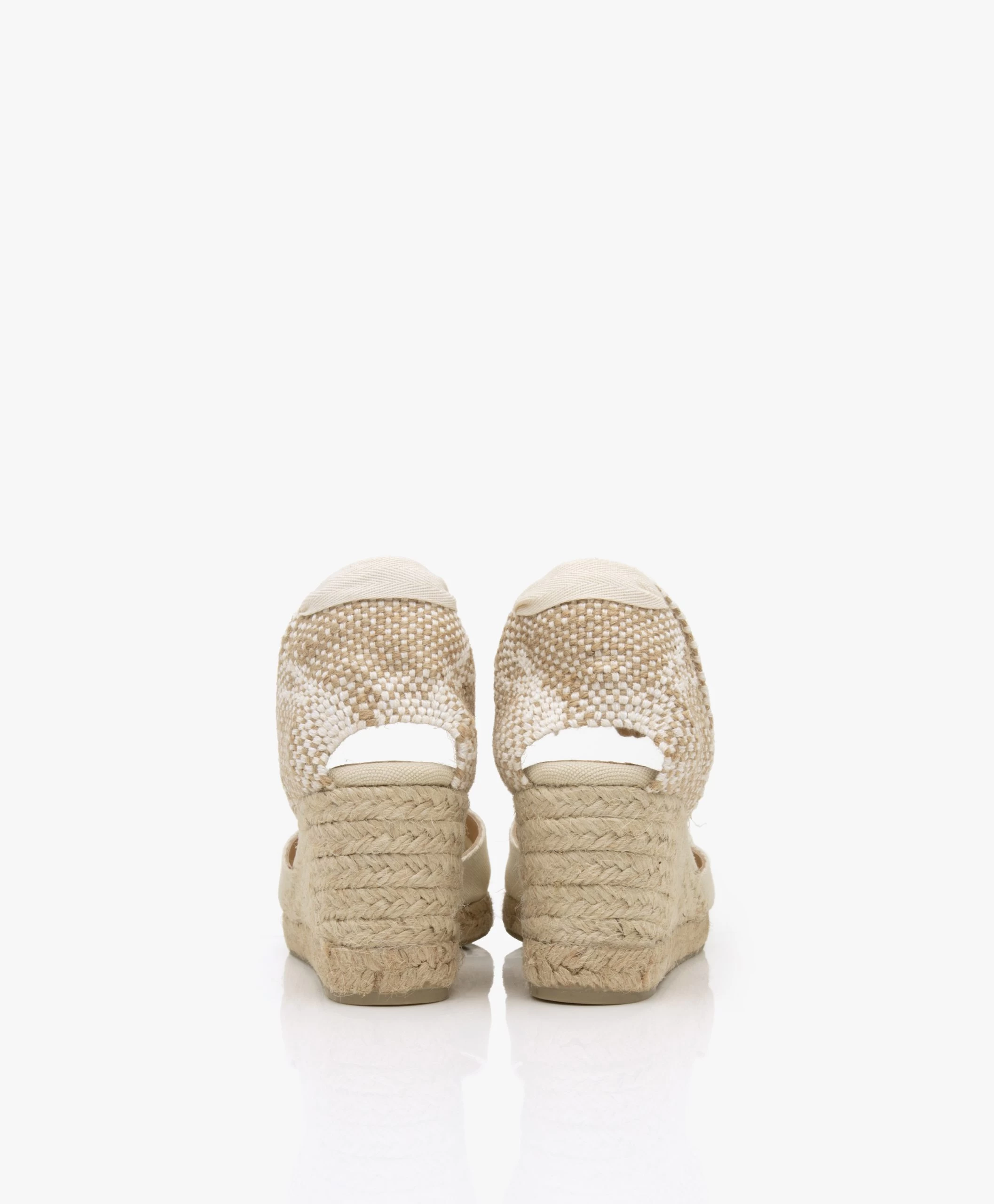 Castañer Carina 7Cm Canvas Sleehak Espadrilles - Ivoor 8 Castañer Carina 7Cm Canvas Sleehak Espadrilles - Ivoor - Afbeelding 6