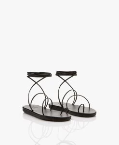 Ancient Greek Sandals Du Nappa Leren Sandalen - Zwart -Boetiek Modewinkel 1efecd01 ed57 4cb0 b842 07d14e564974 09
