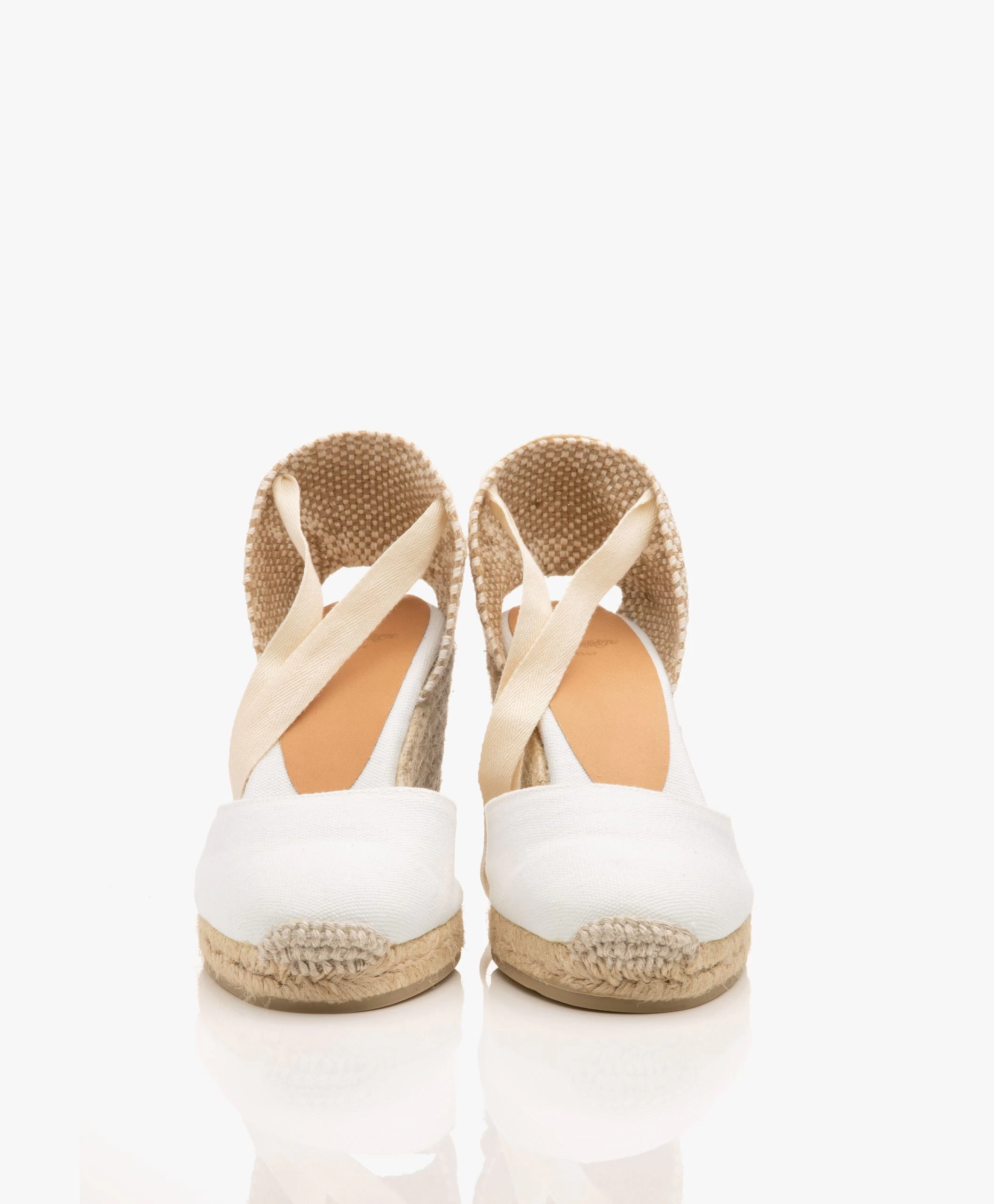 Castañer Carina 10Cm Canvas Sleehak Espadrilles - Wit 7 Castañer Carina 10Cm Canvas Sleehak Espadrilles - Wit - Afbeelding 5