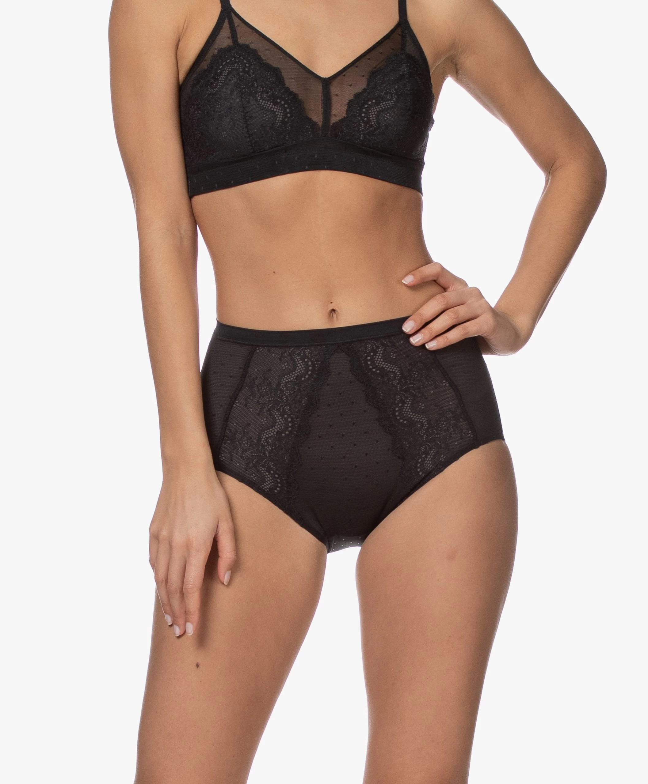 Spanx® Spotlight On Lace Slip - Zwart 3 Spanx® Spotlight On Lace Slip - Zwart