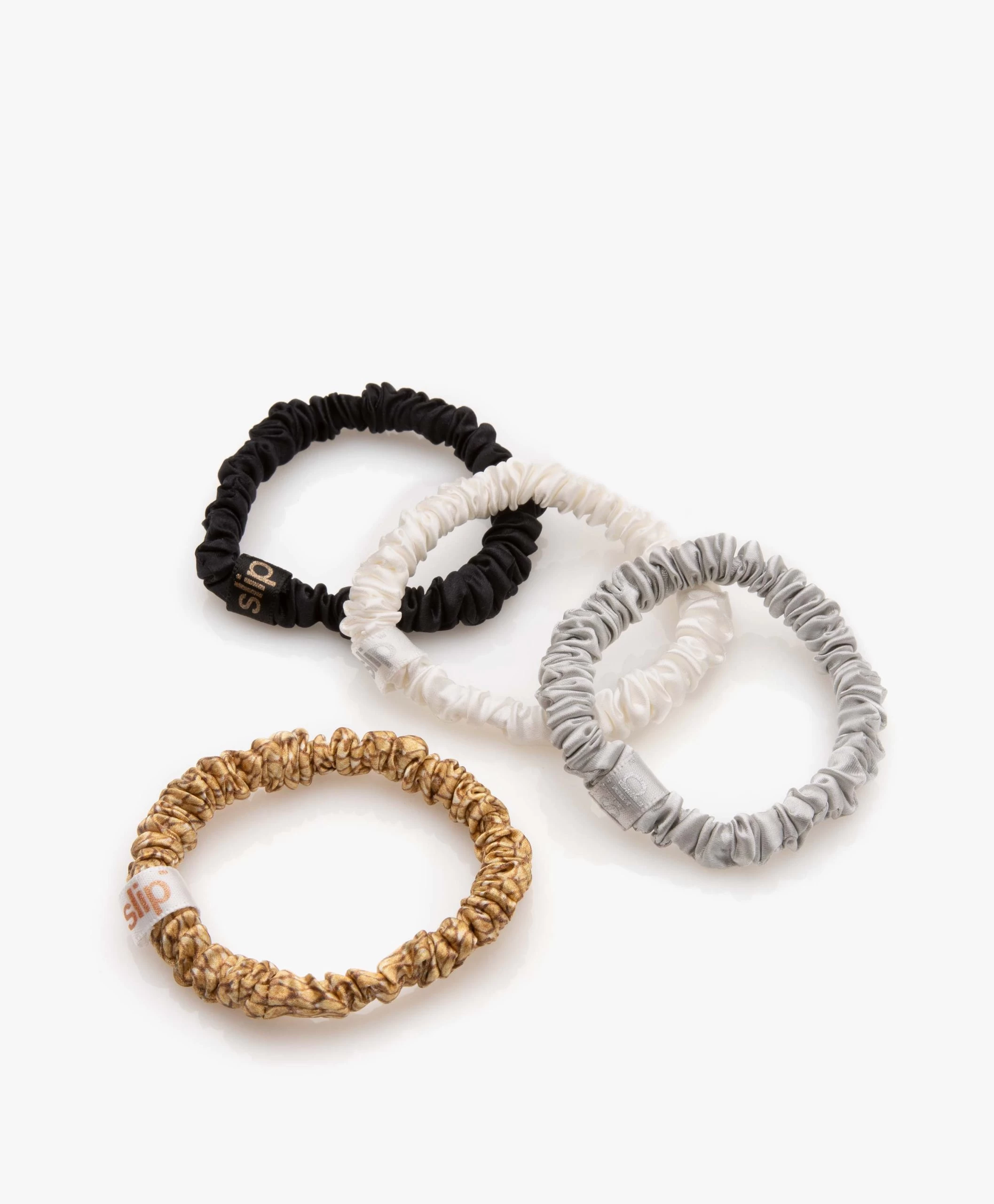 Slip™ 4-Pack Skinnies Zijden Scrunchies - Medusa Nights 3 Slip™ 4-Pack Skinnies Zijden Scrunchies - Medusa Nights