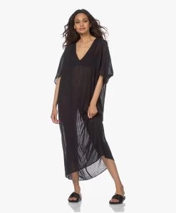 Su Paris Lida Gauze Kaftan - Zwart