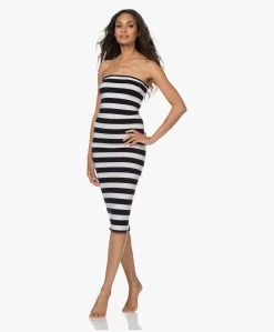 Extreme Cashmere N°191 Tube Long Jurk/Kokerrok - Stripe