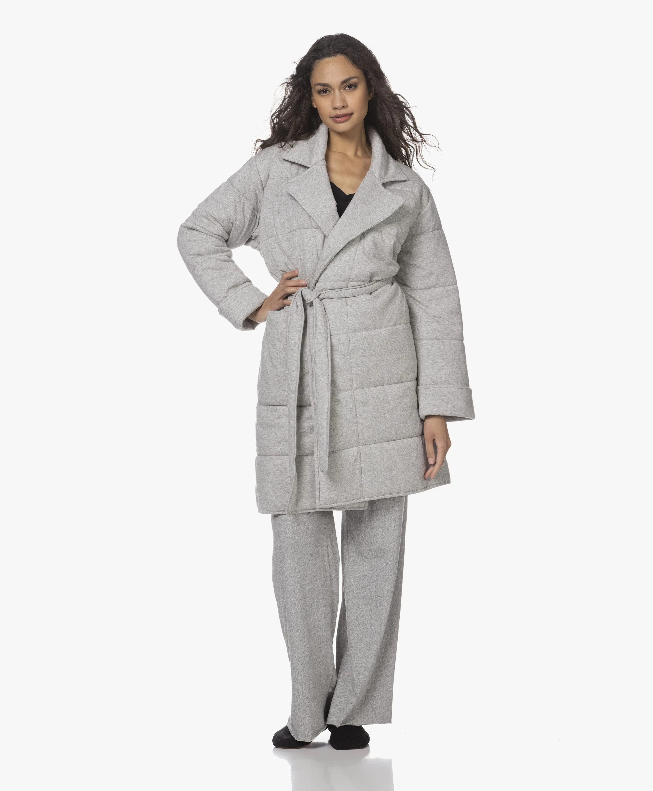 Skin Katoenmix Ballerina Sloffen - Zwart 4 Skin Katoenmix Ballerina Sloffen - Zwart - Afbeelding 2