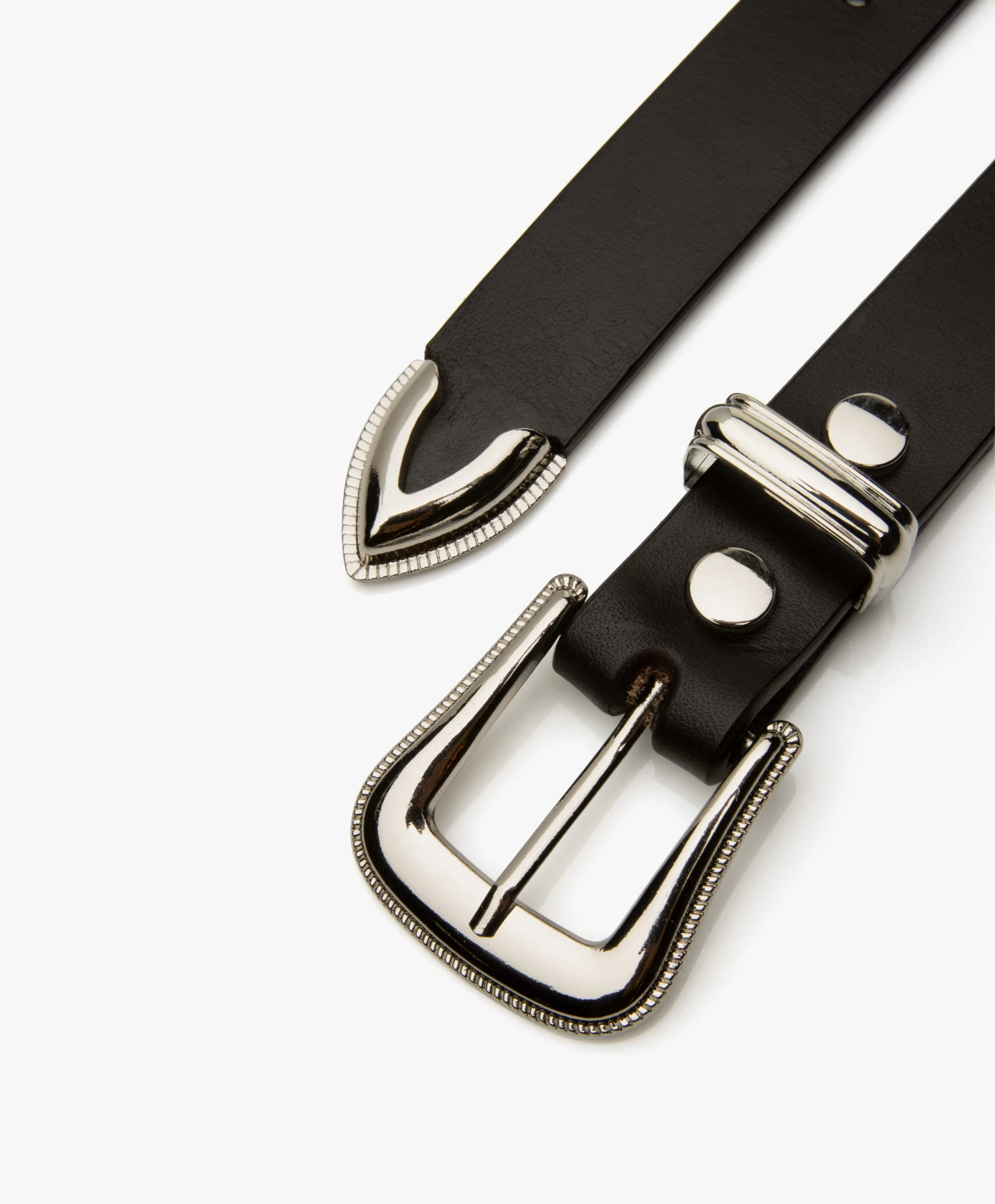 Róhe Gina Westernstijl Leren Riem - Pure Chocolate 7 Róhe Gina Westernstijl Leren Riem - Pure Chocolate - Afbeelding 5