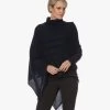 Repeat Franje Poncho In Biologisch Cashmere - Navy -Boetiek Modewinkel 230130 97aaf980 387a 43df 8dd6 1386fec8ffbc