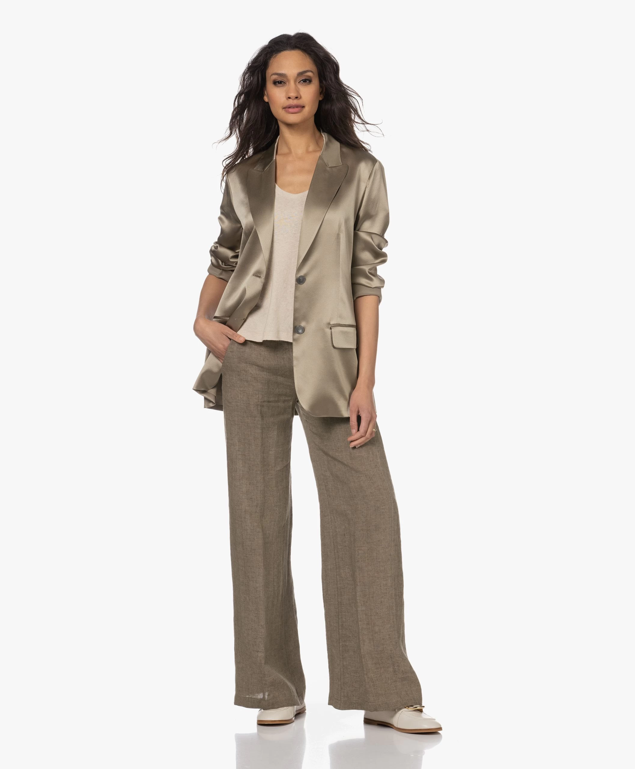 See By Chloé Hana Leren Loafers - Gesso 4 See By Chloé Hana Leren Loafers - Gesso - Afbeelding 2