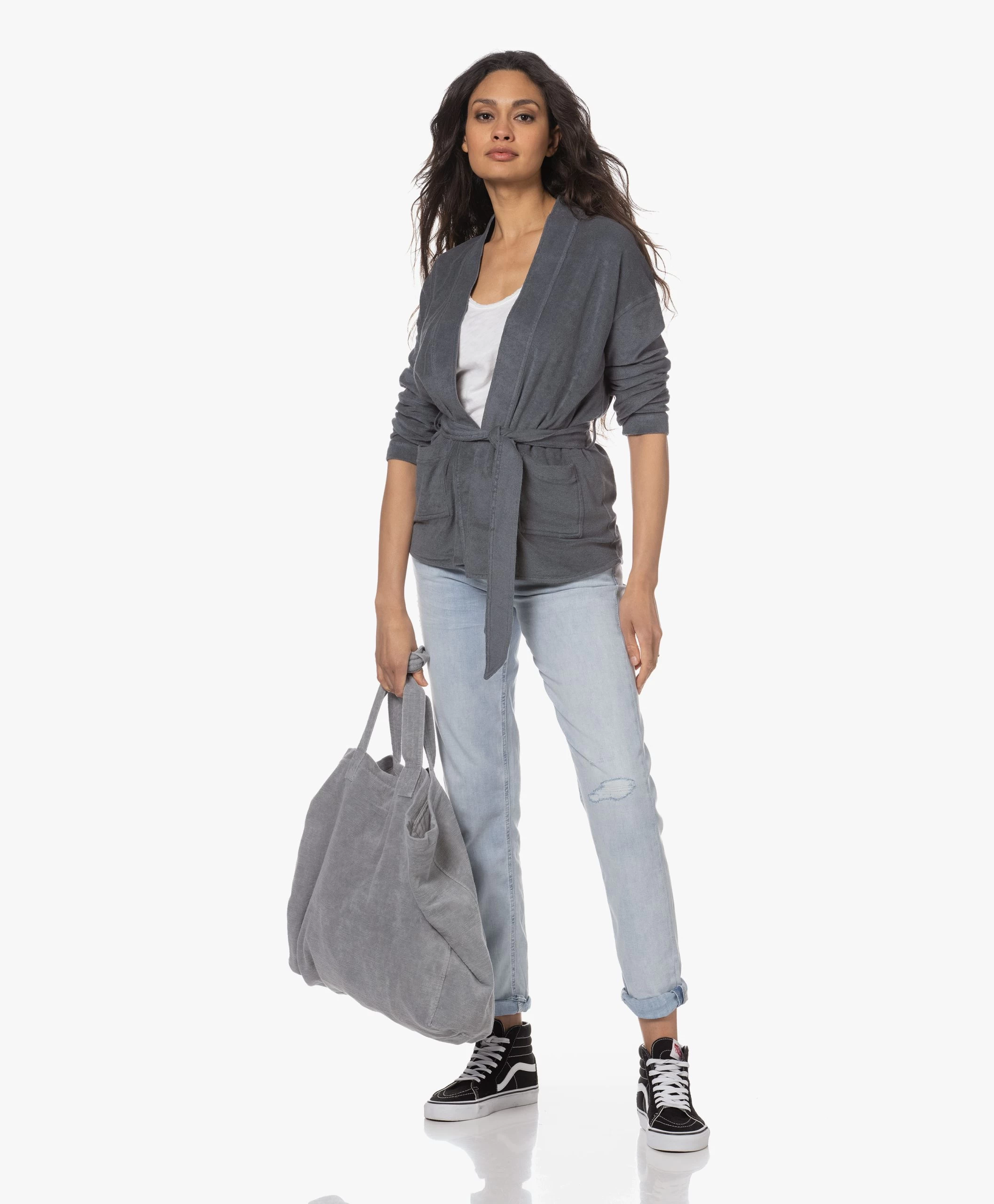 Speezys Amsterdam Gevoerde Xxl Shopper - Mouse Grey 9 Speezys Amsterdam Gevoerde Xxl Shopper - Mouse Grey - Afbeelding 7