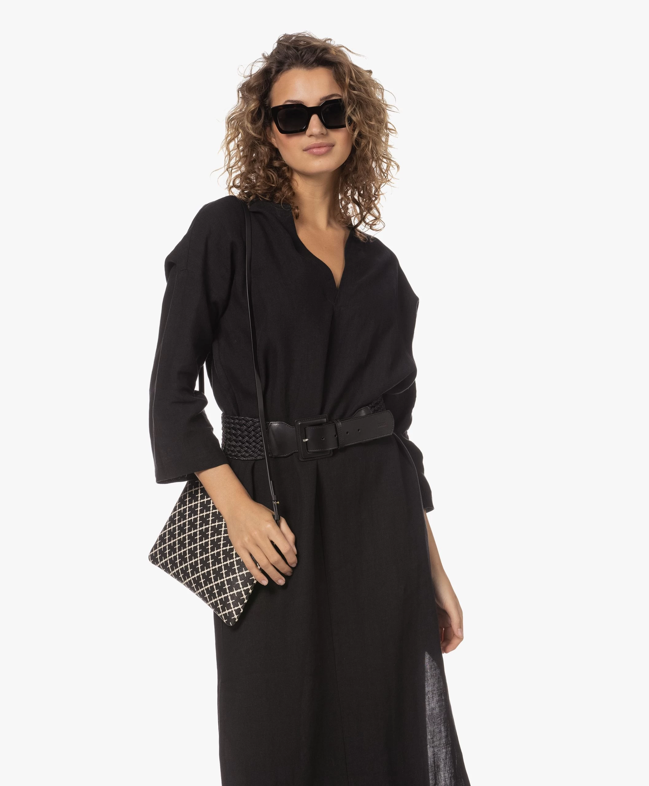 Closed Gevlochten Katoenen Riem - Zwart 7 Closed Gevlochten Katoenen Riem - Zwart - Afbeelding 5