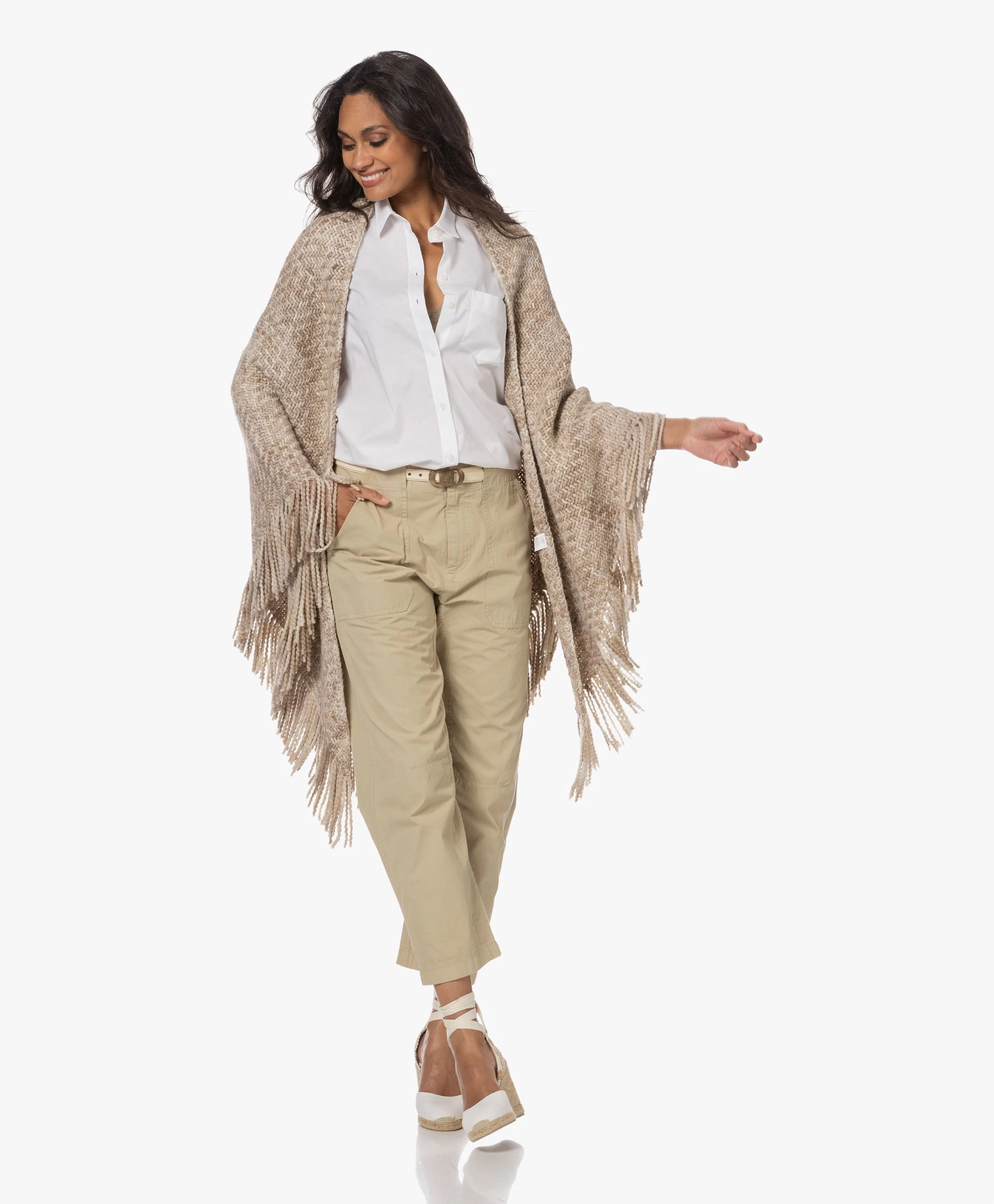 Castañer Carina 10Cm Canvas Sleehak Espadrilles - Wit 4 Castañer Carina 10Cm Canvas Sleehak Espadrilles - Wit - Afbeelding 2