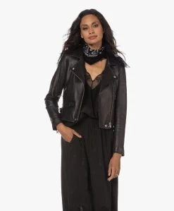 Zadig & Voltaire Cashmere Print Nano Sjaal - Zwart