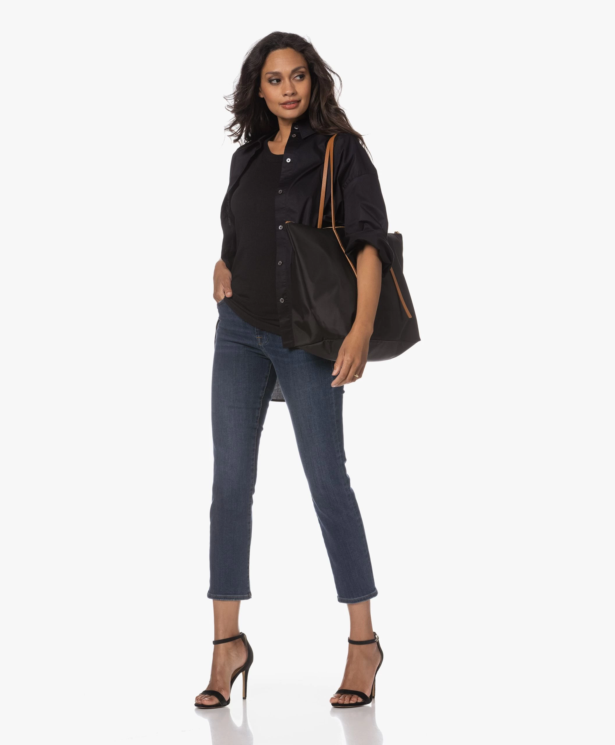 By Malene Birger Abellah Two-Tone Shopper - Zwart 7 By Malene Birger Abellah Two-Tone Shopper - Zwart - Afbeelding 5