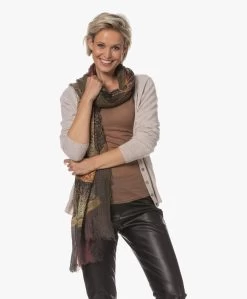 Lasalle Wollen Print Sjaal - Japan