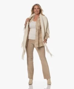 Manos Del Uruguay Merino Wolmix Poncho - Ecru