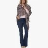 Manos Del Uruguay Merino Wolmix Poncho - Blauw/Grijs/Roze Mêlee -Boetiek Modewinkel 230725 7906499c 5154 43b7 970c 53a9fd3c5aa7