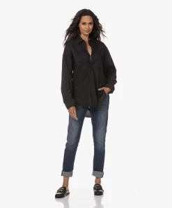 See By Chloé Chany Leren Loafer Mules - Zwart -Boetiek Modewinkel 230727 2f78aa61 3ffe 4d47 9c34 8b8fed7b63a3