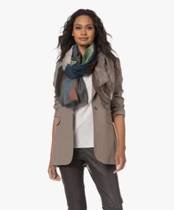 Diega Folao Modal-Wolmix Sjaal - Groen