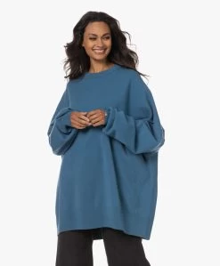 Extreme Cashmere N°246 Juna Oversized Trui - Agua