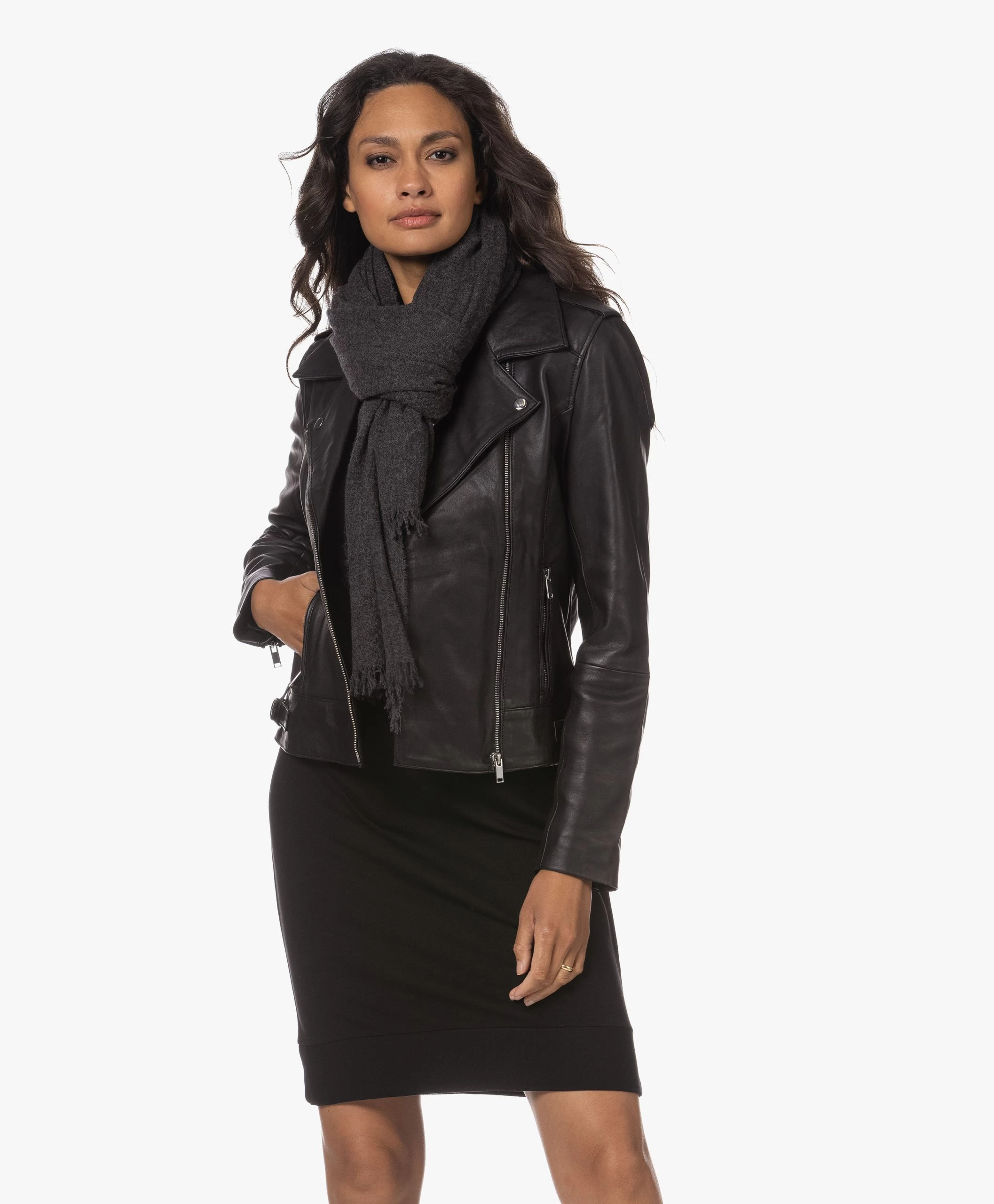 Lasalle Geweven Cashmere Sjaal - Fog 3 Lasalle Geweven Cashmere Sjaal - Fog