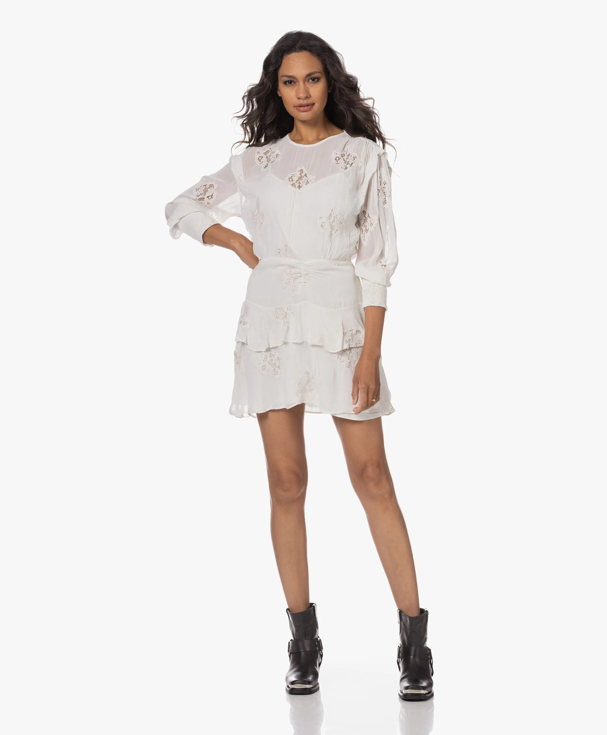 Anine Bing Mid Ryder Leren Enkellaarzen - Zwart 7 Anine Bing Mid Ryder Leren Enkellaarzen - Zwart - Afbeelding 5