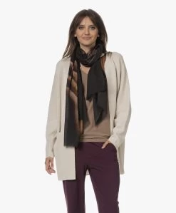 Lasalle Wol-Zijde Nicole Print Sjaal - Limited Edition