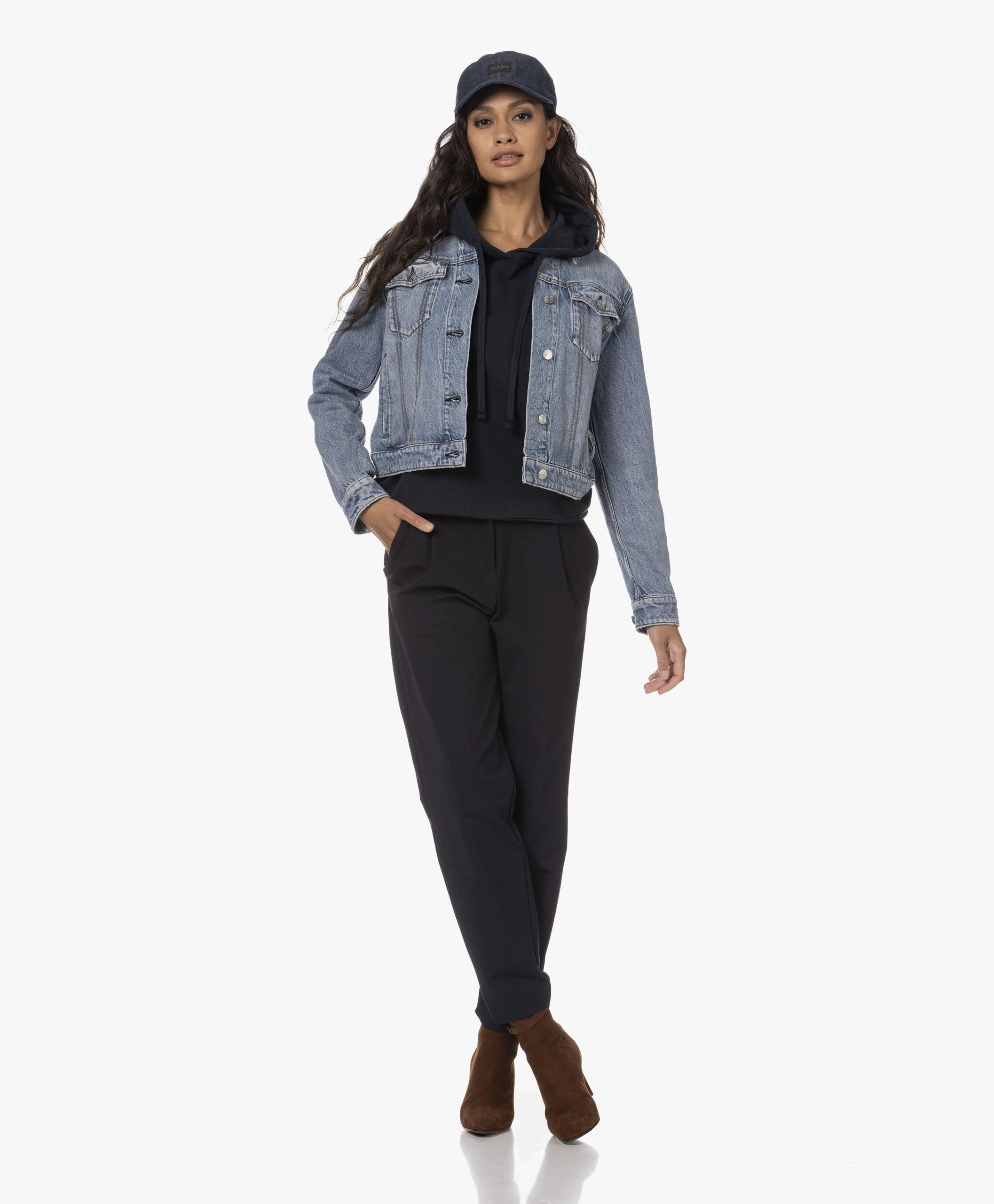 Rag & Bone Addison Denim Baseball Cap - Indigo 4 Rag & Bone Addison Denim Baseball Cap - Indigo - Afbeelding 2