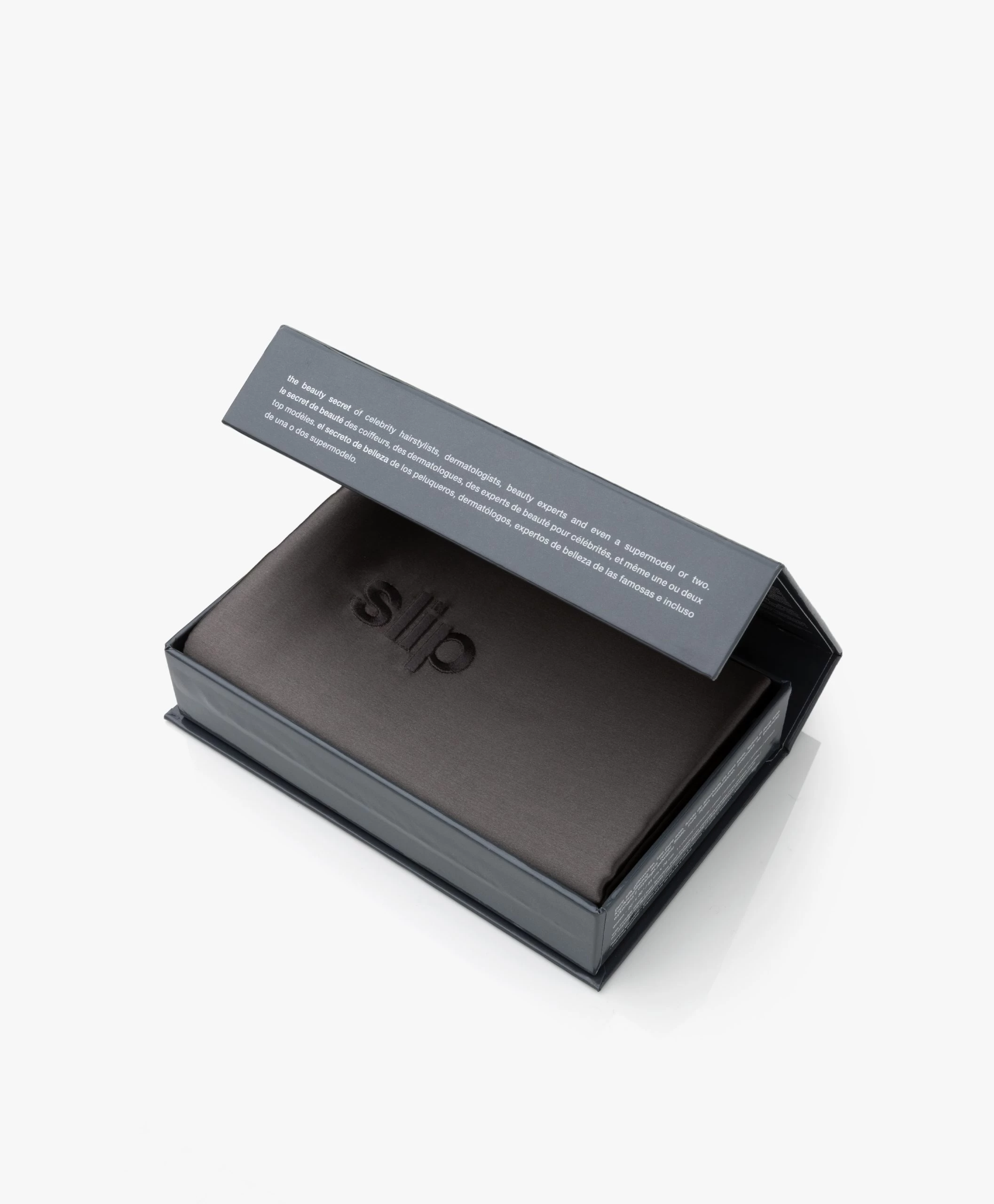 Slip™ Mulberry Zijden Kussensloop - Charcoal 5 Slip™ Mulberry Zijden Kussensloop - Charcoal - Afbeelding 3