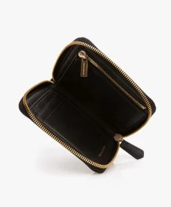 Vanessa Bruno Holly Leren Portemonnee Met Rits - Zwart -Boetiek Modewinkel 24ea7690 5c02 4373 bbc0 0c8ac3c62d68 07