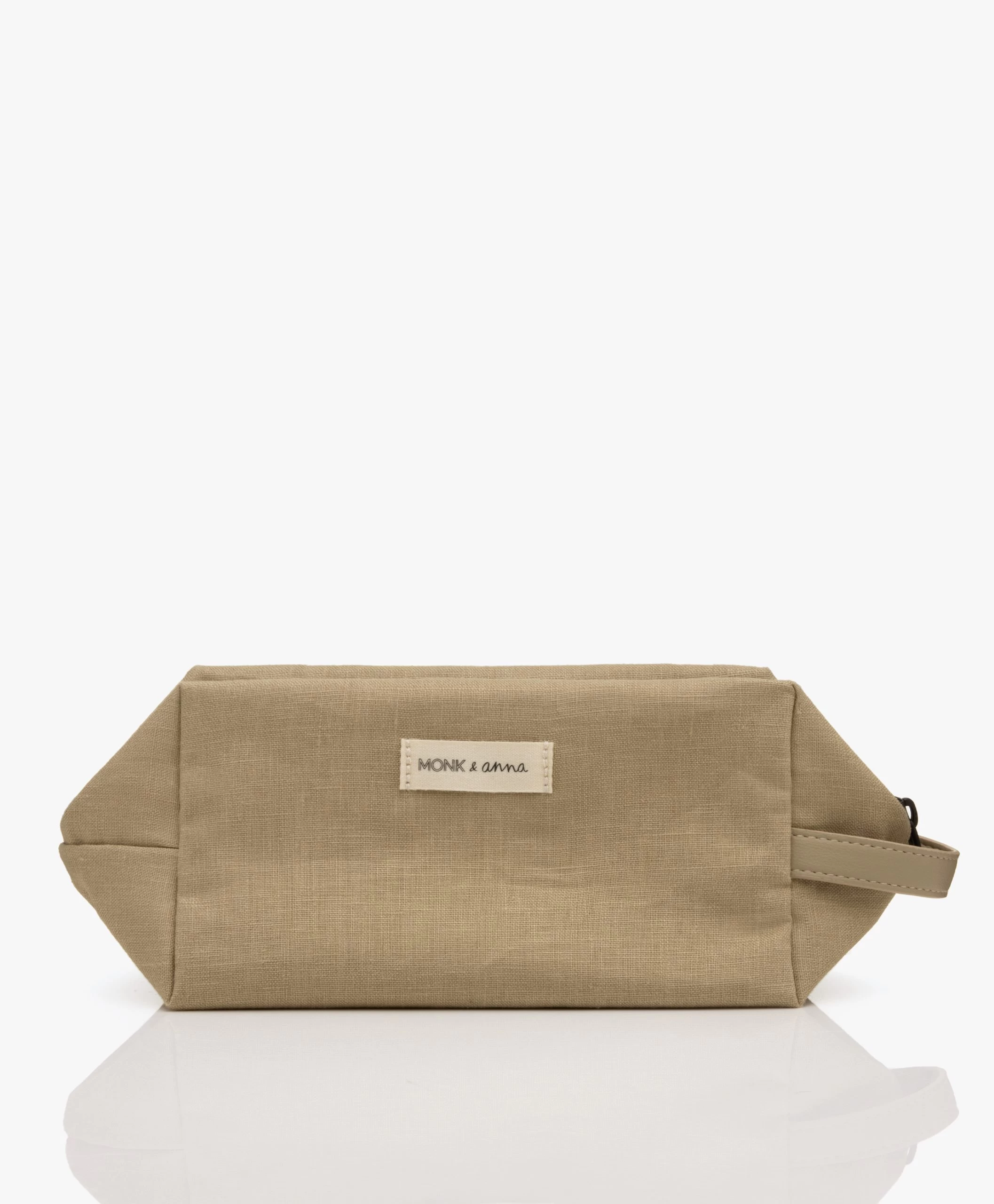 Monk & Anna Linnen Toilettas - Pistachio 5 Monk & Anna Linnen Toilettas - Pistachio - Afbeelding 3