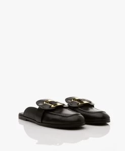 See By Chloé Chany Leren Loafer Mules - Zwart -Boetiek Modewinkel 3331047a 4711 41cd bb07 8b4176d8c266 242