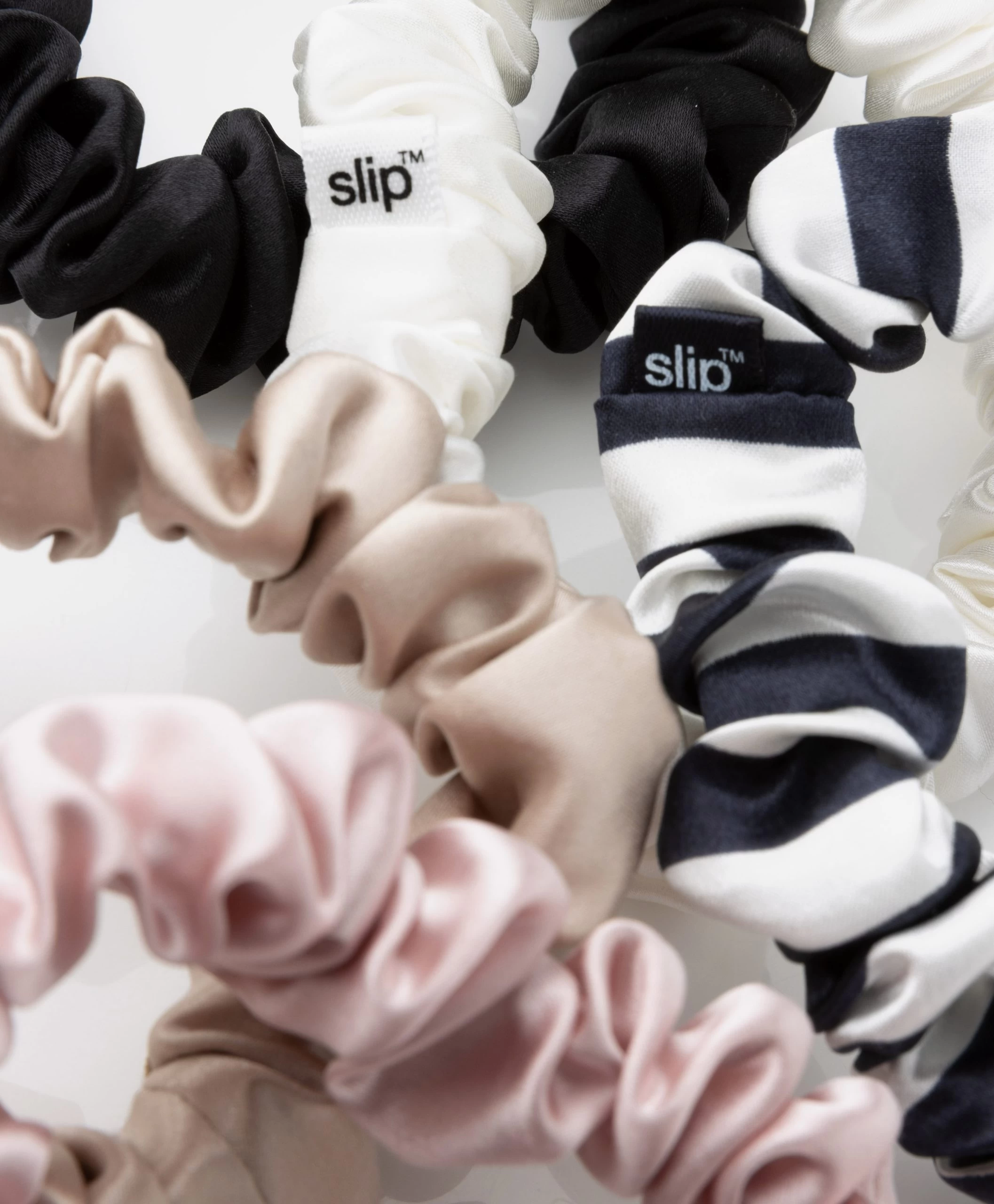 Slip™ 5-Pack Midi Zijden Scrunchies - Multi 4 Slip™ 5-Pack Midi Zijden Scrunchies - Multi - Afbeelding 2