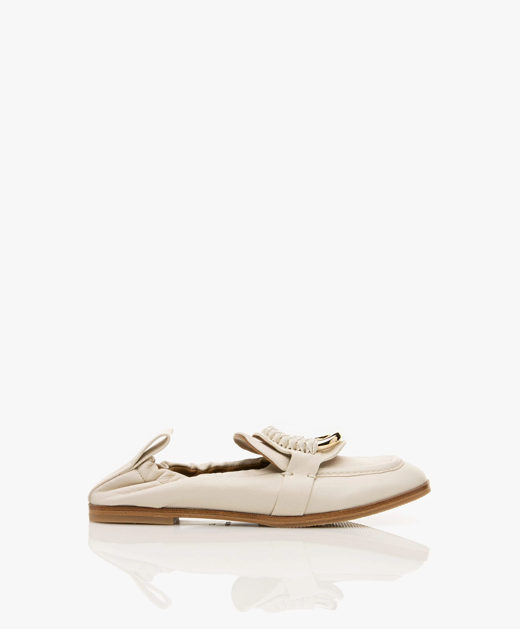 See By Chloé Hana Leren Loafers - Gesso 3 See By Chloé Hana Leren Loafers - Gesso