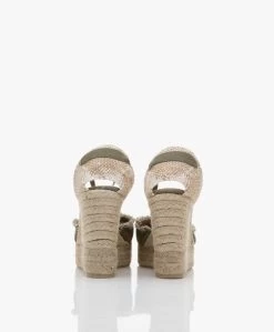 Castañer Clarina Raw Edge Sleehak Espadrilles - Olive 16 Castañer Clarina Raw Edge Sleehak Espadrilles - Olive -Boetiek Modewinkel 39059476 2850 4ad3 88d6 646a60239c8e 03