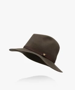 Rag & Bone Floppy Brim Fedora Hoed - Pecan