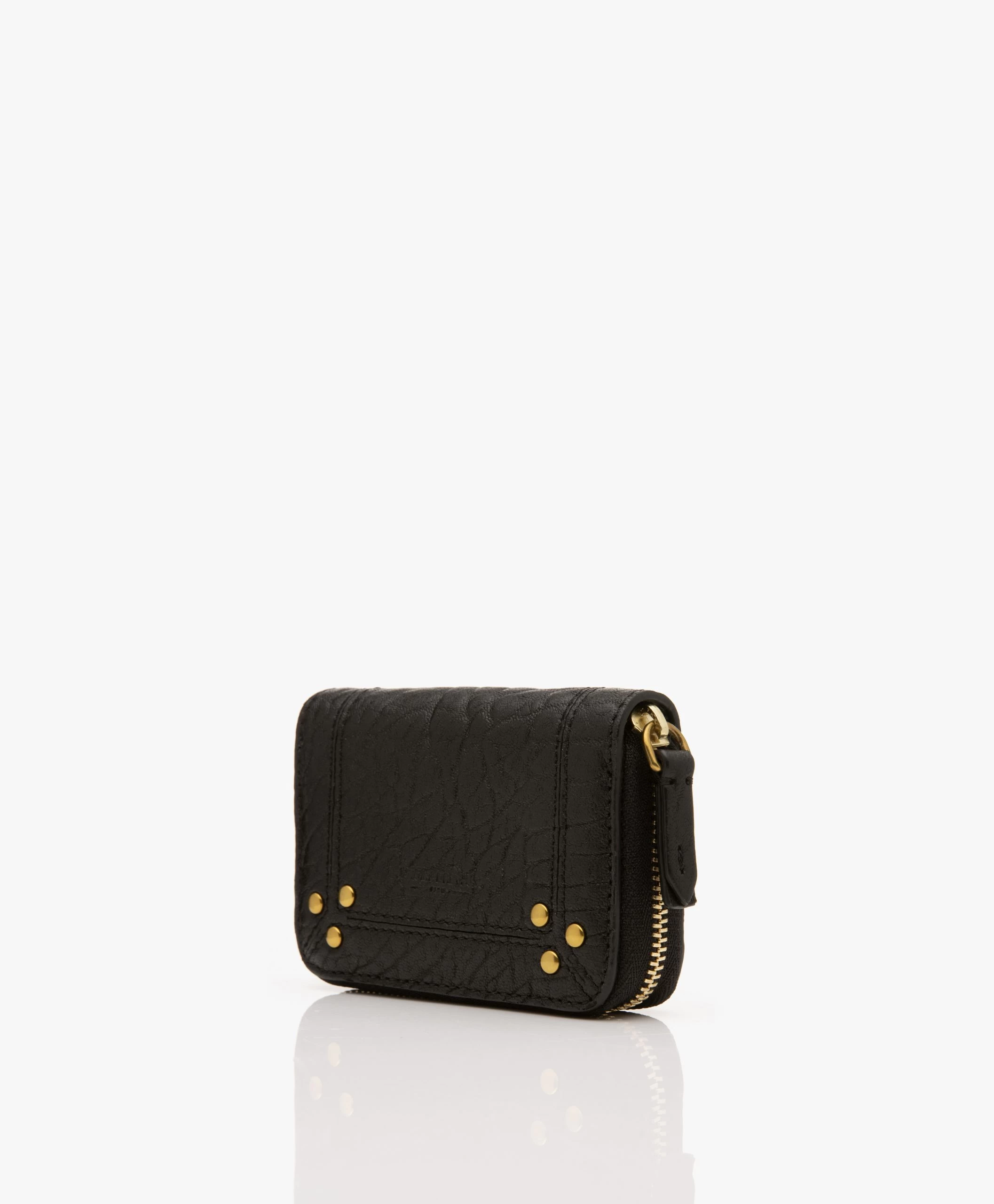 Jérôme Dreyfuss Jerome Dreyfuss Henri Lamsleren Mini Portemonnee - Zwart 5 Jérôme Dreyfuss Jerome Dreyfuss Henri Lamsleren Mini Portemonnee - Zwart - Afbeelding 3